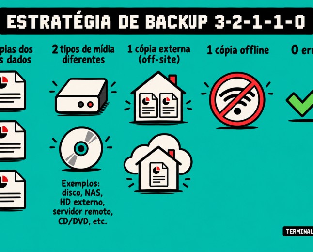 Backup 3-2-1-1-0: por que copiar arquivos não é uma estratégia de backup