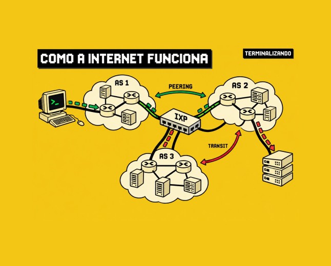 Roteamento e o mito da 'internet como nuvem única'